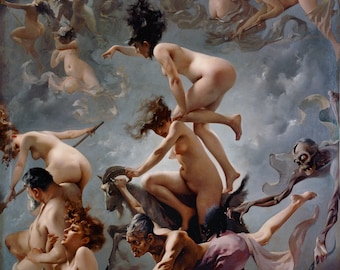 Witches&#39; Sabbath Art by Luis Ricardo Falero (Digital Download)