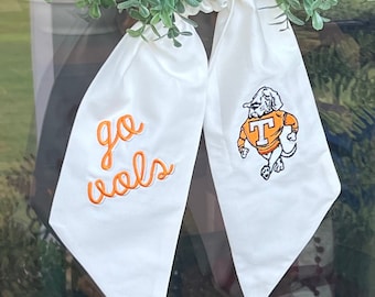 Smokey Wreath Sash | College Football Wreath Sash | Football Decor | Tailgate | Hostess Gift |College Graduation | High School Graduation