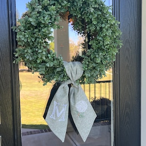 Hydrangea Wreath Sash | Housewarming Gift | Wedding Gift | Spring Wreath Sash | Summer Wreath Sash