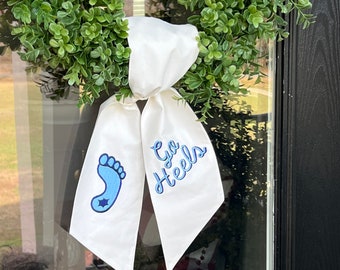 Basketball Wreath Sash | Basketball Decor | Tarheel Decor