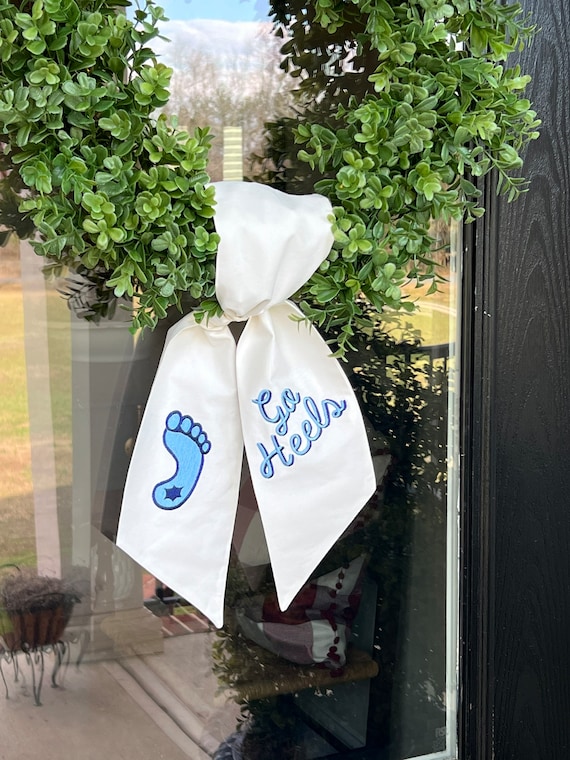 Basketball Wreath Sash | Basketball Decor | Tarheel Decor