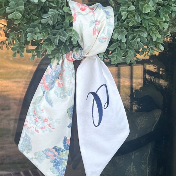 Pastel Floral Wreath Sash