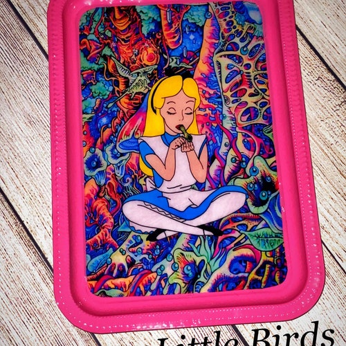 Alice in Wonderland Inspired Rolling Tray Etsy