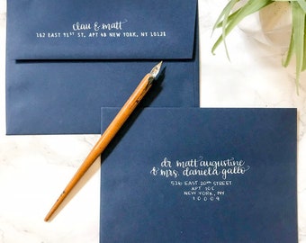 Envelope Addressing with Hand Lettered Calligraphy