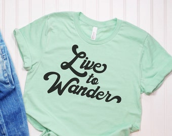 Live to Wander SVG, camping Svg, wander svg, Lake svg, Wanderlust svg, Travel svg, png, dxf, vector, svg file for Cricut, Silhouette