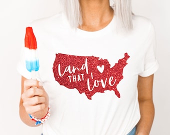 Land That I Love svg, 4th of July svg, America svg, Patriotic svg, God Bless America svg, 4th of July Shirt, cut file, Cricut, Silhouette