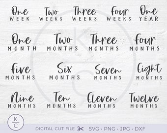 Download Baby Milestone Svg Etsy
