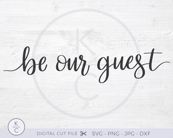 Be Our Guest Printable Etsy