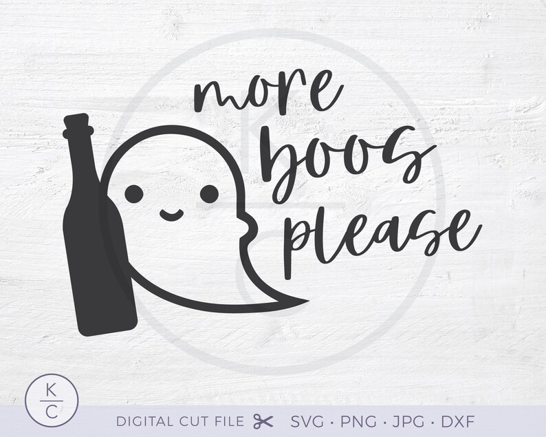 More Boos Please SVG Funny Halloween Svg Cute Drinking - Etsy