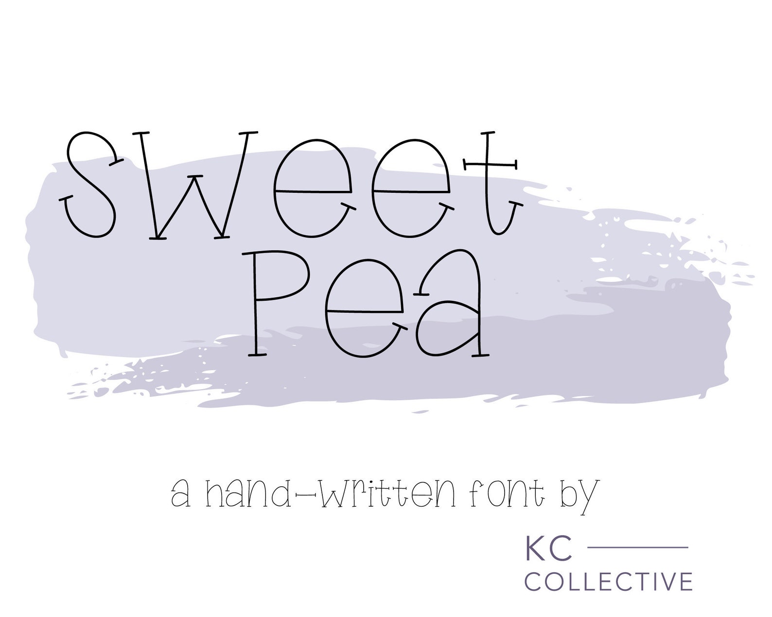 Pea Lettering Sweet Pea Font Modern Calligraphy Sans Serif, Digital Font Download ...