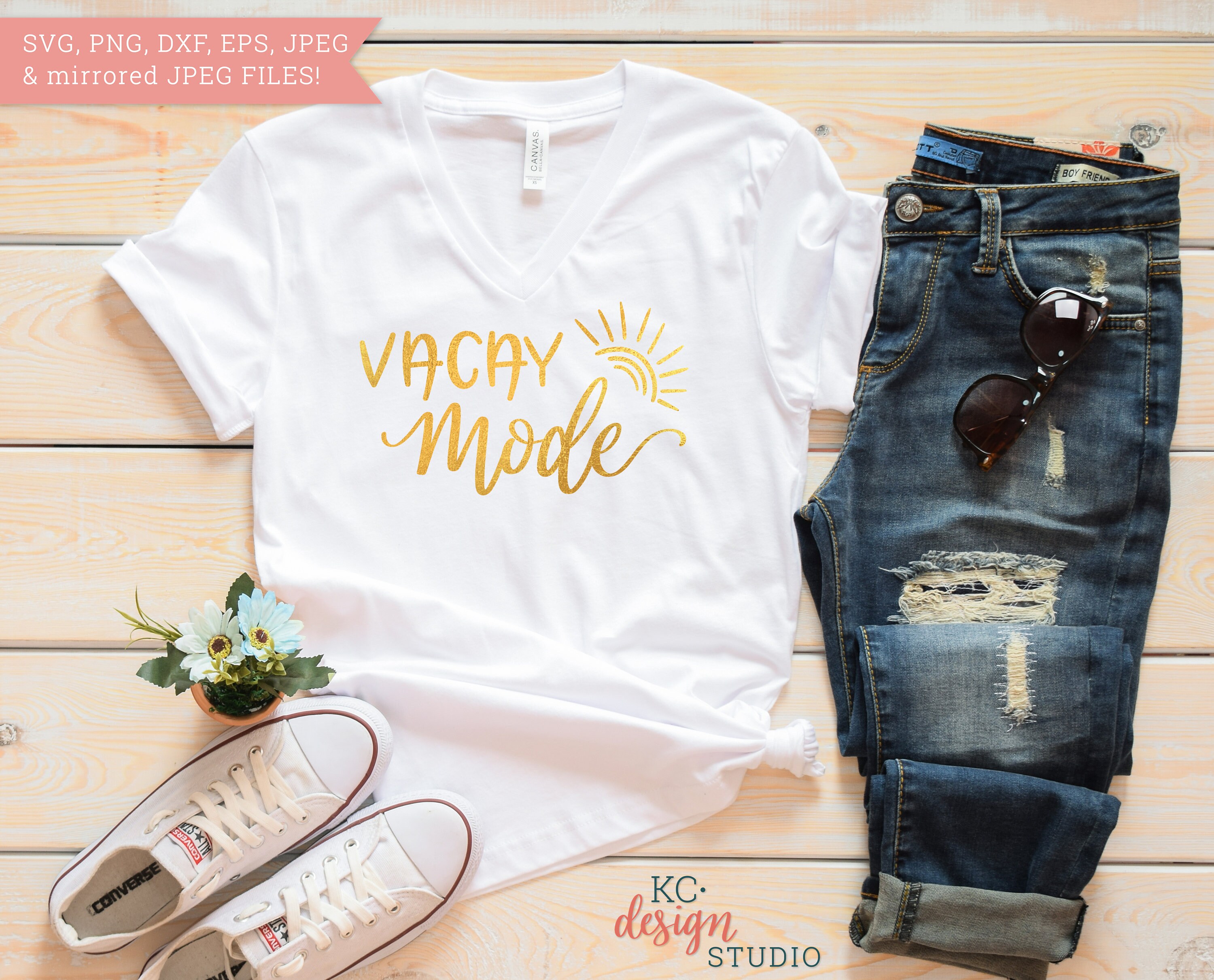Download Vacation Mode tshirt svg Vacay shirt Decal tshirt Stickers | Etsy