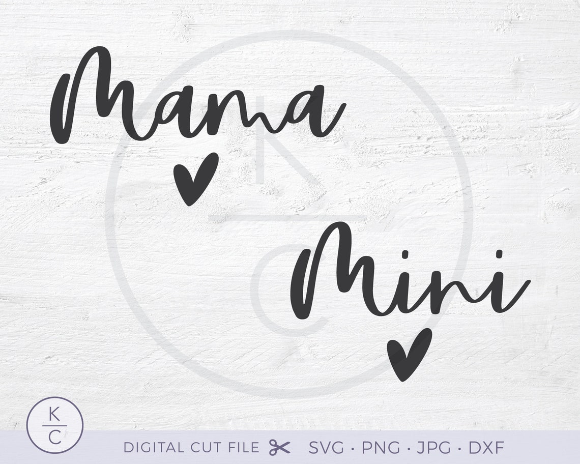 Download Mama and Mini Svg Mother Daughter Shirts Blessed Mama svg | Etsy