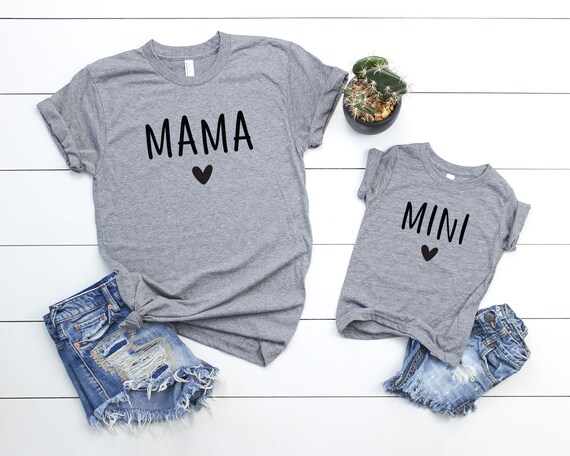 Mama and Mini Svg Mother Daughter Shirts Blessed Mama Svg | Etsy