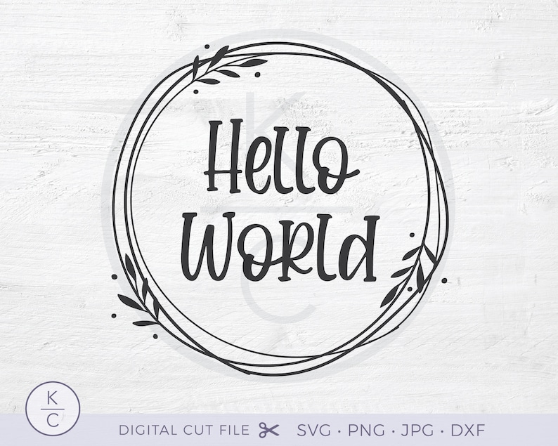 Download Hello World Svg New Baby Svg Baby Shirt Svg Onesie Svg Etsy