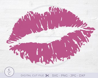 Lips SVG, Kiss Svg, Valentines Day Svg, Mouth Svg, Love Svg, Lips Clipart, Distressed Svg, Grunge Svg, png, dxf, Cricut Silhouette