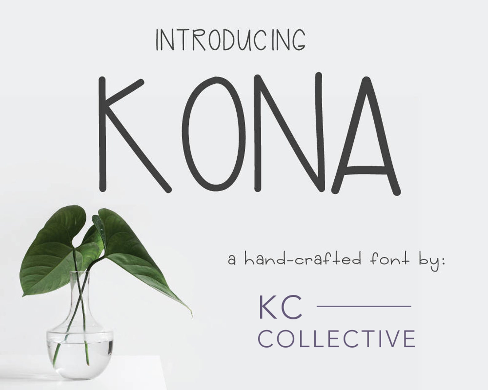 Kona Font Modern Calligraphy Sans Serif Digital Font - Etsy