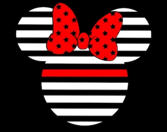 Minnie de línea roja delgada de EE. UU.
