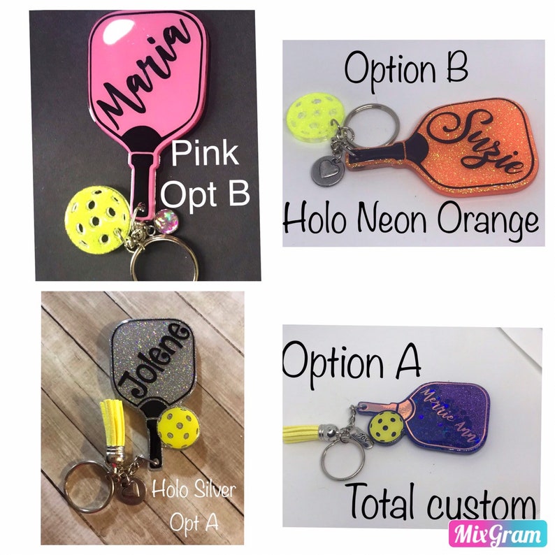 Custom Pickleball Keychains Etsy