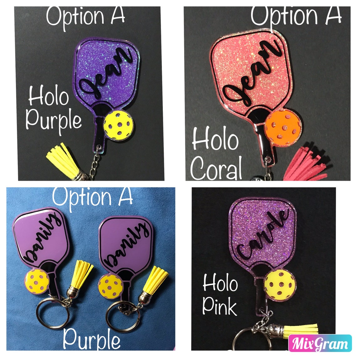 Custom Pickleball Keychains Etsy