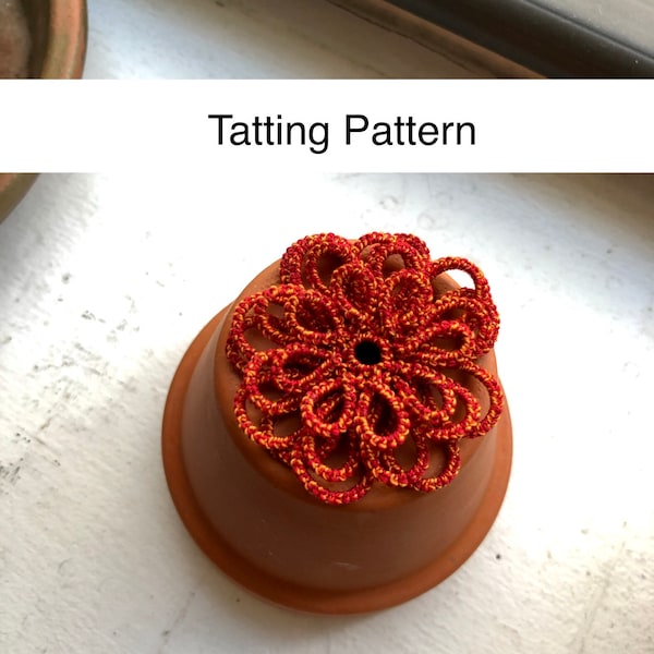 PDF tatting pattern - Dahlia