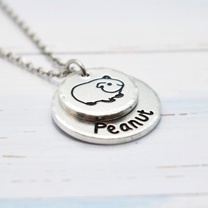Guinea Pig Necklace, Personalised, Pet necklace, memorial necklace, rip guinea pigs, guinea pig jewellery, Guinea Pig Fan