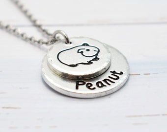 Guinea Pig Necklace, Personalised, Pet necklace, memorial necklace, rip guinea pigs, guinea pig jewellery, Guinea Pig Fan