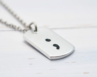 Semi Colon Necklace, Mental health awareness