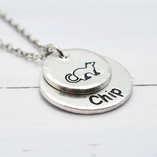 Ferret Necklace, Personalised memorial jewellery