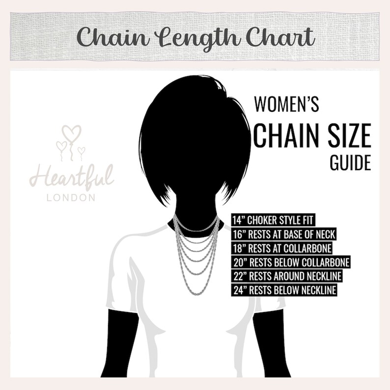 a woman's chain size guide
