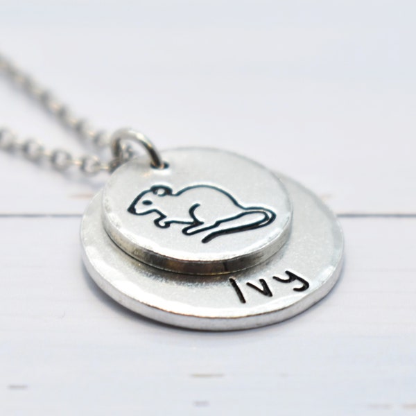 Rat Necklace, Personalised, Pet necklace, memorial necklace, rip Mouse , Mischeif jewellery