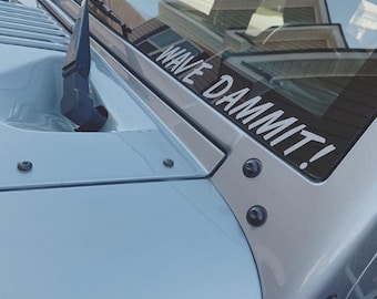 JEEP WEEK | Jeep Wave | Wave Dammit | Jeep Decal