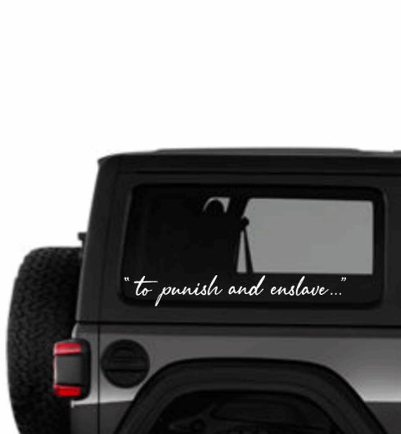 Transformers to Punish and Enslave Vinyl Decal Etsy