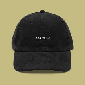 Oat Milk Embroidered Corduroy Hat