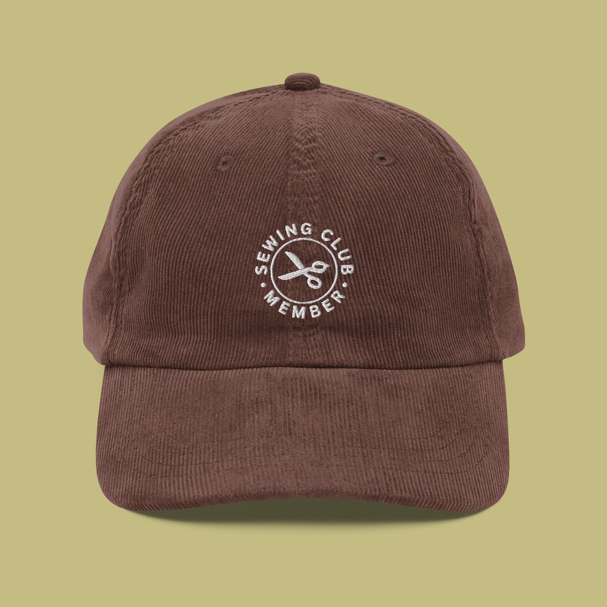 Sewing Club Member Embroidered Corduroy Hat | LGBTQIA+ Pride