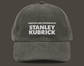 Berretto in velluto a coste ricamato Stanley Kubrick / Cappello da regista