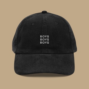 Boys Boys Boys Corduroy Hat | Gay Pride Hat | Queer Fashion Statement Cap