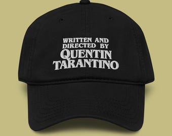 Cappellino da baseball ricamato in capo lavato di Quentin Tarantino / Cappello da regista