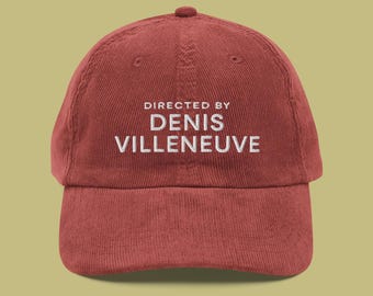 Berretto in velluto a coste ricamato Denis Villeneuve / Cappello da regista