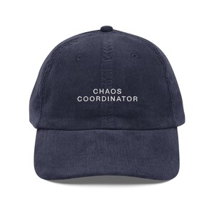 Chaos Coordinator Embroidered Corduroy Hat
