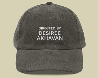 Desiree Akhavan Embroidered Corduroy Cap | Director Hat