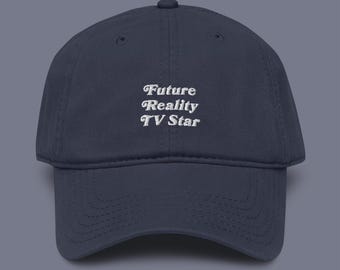 Future Reality TV Star Embroidered Garment Washed Baseball Cap | Senior Superlatives