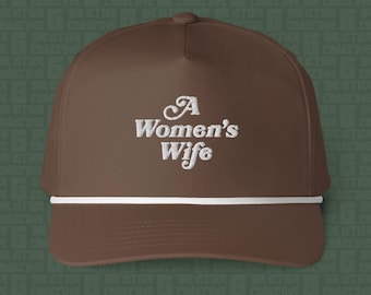 A Women's Wife Embroidered Rope Cap | Comfort Colors Hat