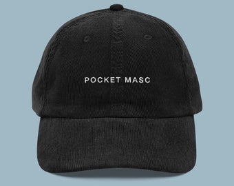 Pocket Masc Corduroy Hat | LGBTQIA+ Pride Baseball Cap | Queer Fashion