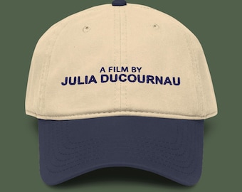 Gewassen baseballpet Julia Ducournau geborduurd kledingstuk | Regisseur Hat