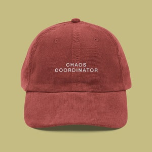Chaos Coordinator Embroidered Corduroy Hat