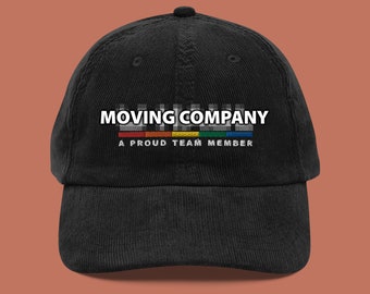 HAUL Moving Company - A Proud Team Member Corduroy Hat | LGBTQIA+ Pride Baseball Cap | Queer Fashion | Lesbian