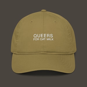 Queers For Oat Milk Hat | LGBTQIA+ Pride Baseball Cap | Queer Fashion