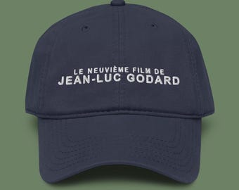 Jean-Luc Godard Embroidered Garment Washed Baseball Cap | Director Hat