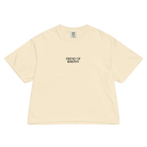 Friend Of Dorothy Embroidered Women’s Comfort Colors Heavyweight Boxy Tee | LGBTQIA+