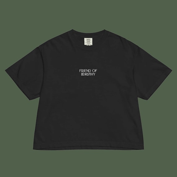 Friend Of Dorothy Embroidered Women’s Comfort Colors Heavyweight Boxy Tee | LGBTQIA+